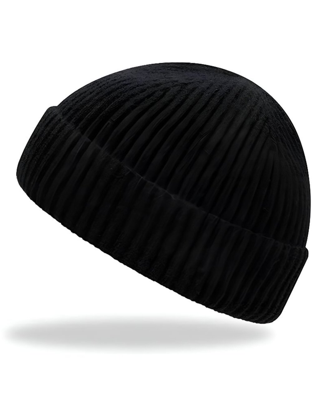Trawler Beanie Watch Hat Roll up Edge, Winter Warm Knit Caps Fisherman Unisex